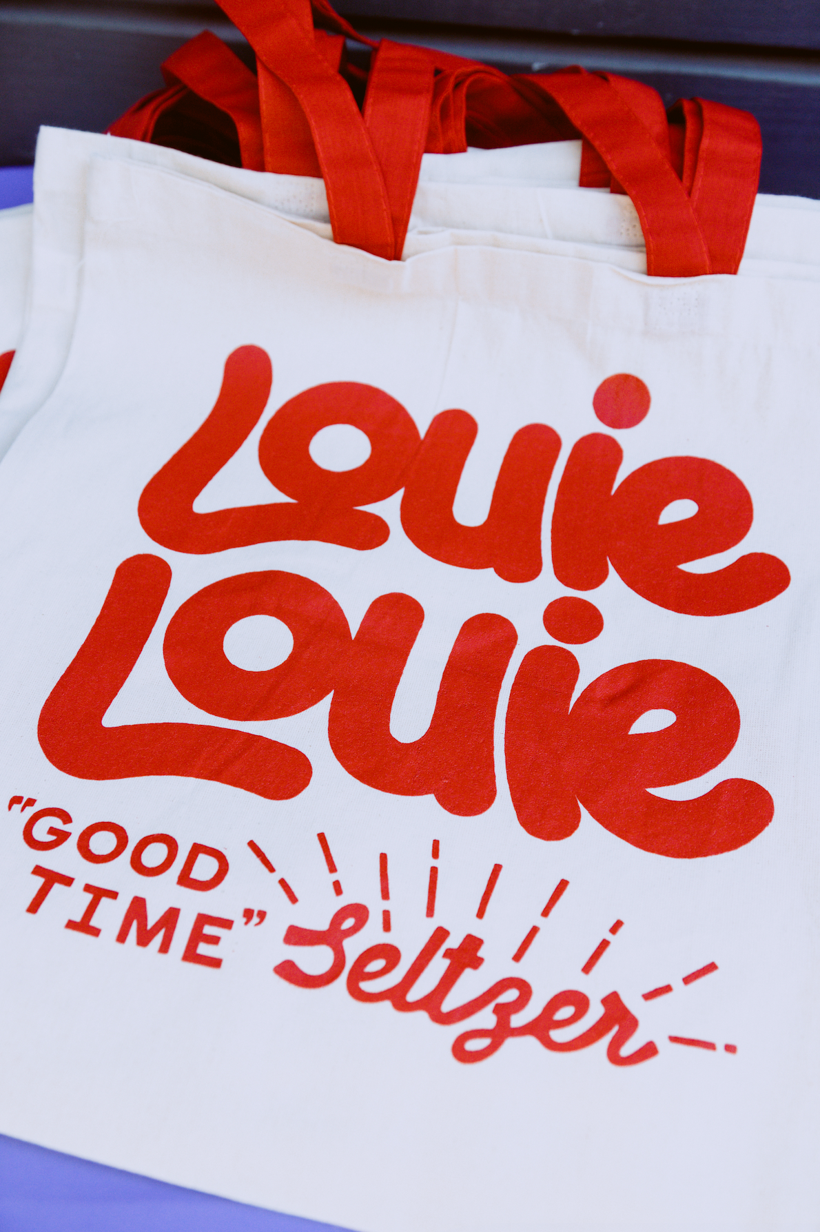 CANVAS TOTE - CHERRY RED