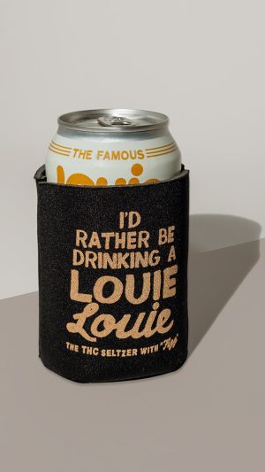 Black and Gold Koozie