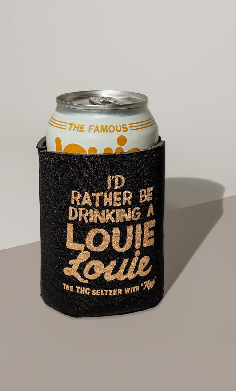 Black and Gold Koozie