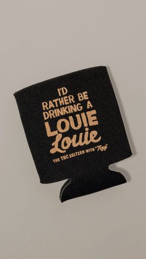 Black and Gold Koozie