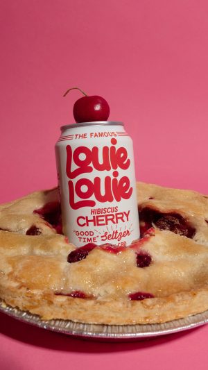 Louie Louie Hibiscus Cherry can in a pie